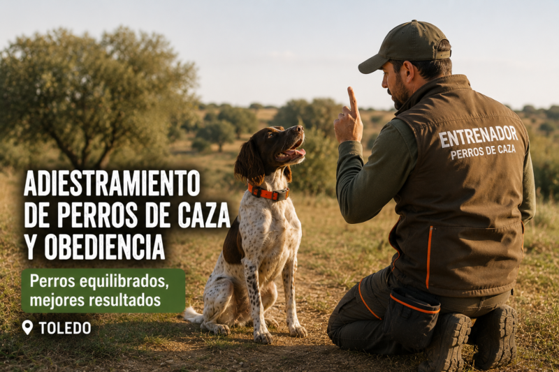 Adiestramiento de perros de caza y obediencia en Toledo