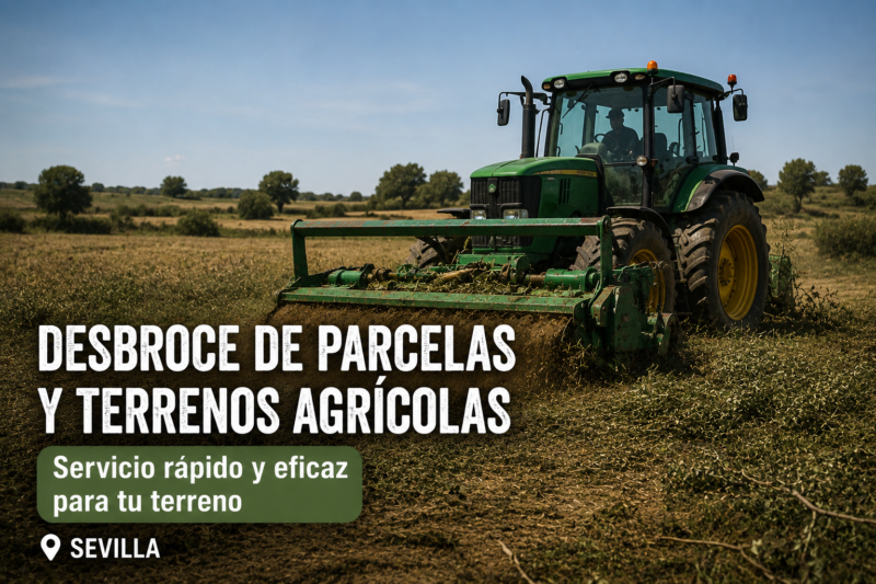 Desbroce de parcelas y terrenos agrícolas en Sevilla